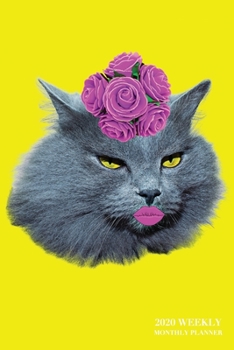 2020 Weekly Monthly Planner: Retro Cat Pop Art | 6x9 in | 2020 Calendar Organizer with Bonus Dotted Grid Pages + Inspirational Quotes + To-Do Lists (Unique Planners)