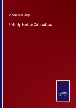 Paperback A Handy Book on Criminal Law Book