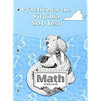 Paperback Harcourt School Publishers Math Virginia: Test Preparation Grade 3 Book