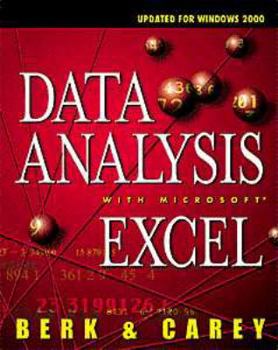 Paperback Data Analysis with Microsoft Excel Updated for Office 2000 [With Accompanying CD-ROM] Book