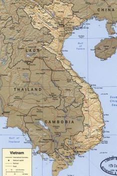 Paperback Current Map of Vietnam Journal: Take Notes, Write Down Memories in this 150 Page Lined Journal Book