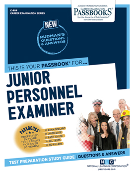 Paperback Junior Personnel Examiner (C-404): Passbooks Study Guide Volume 404 Book