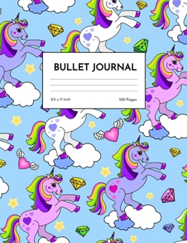 Bullet Journal: Pretty Unicorn Dot Grid Notebook - Dotted Note Pad for Kids, Girls, Teens, Tweens, Women - Gifts for Birthday and Christmas | Design 98844
