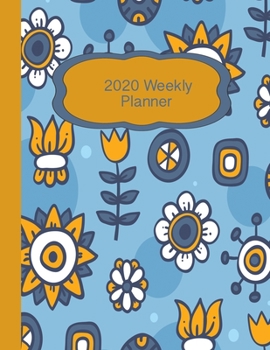 Paperback 2020 Weekly Planner: 2020 Year At A Glance Notebook with Vertical Dated Pages Book