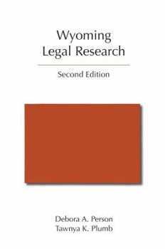Paperback Wyoming Legal Research Book
