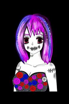 Paperback Anime Girl: Blood Sugar Log Book