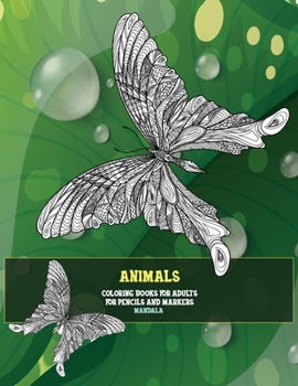 Paperback Mandala Coloring Books for Adults for Pencils and Markers - Animals Book