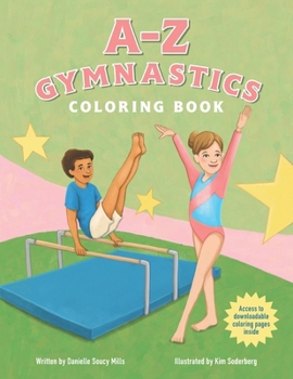 Paperback A-Z Gymnastics Coloring Book