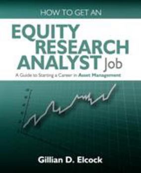 Paperback How to Get an Equity Research Analyst Job Book