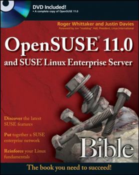 Hardcover Opensuse 11.0 and Suse Linux Enterprise Server Bible [With DVD] Book