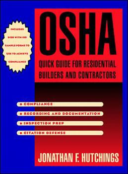 Hardcover OSHA Quick Guide for Resdential Builders and Contractors [With Disk] Book