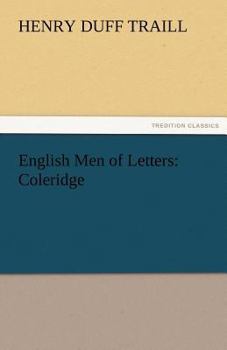 Paperback English Men of Letters: Coleridge Book
