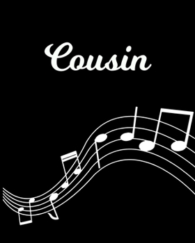Cousin: Sheet Music Note Manuscript Notebook Paper | Personalized Custom First Name Initial C | Musician Composer Instrument Composition Book | 12 ... Guide | Create Compose & Write Creative Songs