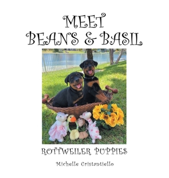 Hardcover Meet Beans and Basil: Rottweiler Puppies Book