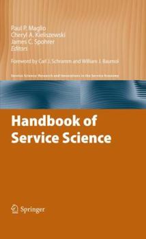 Hardcover Handbook of Service Science Book