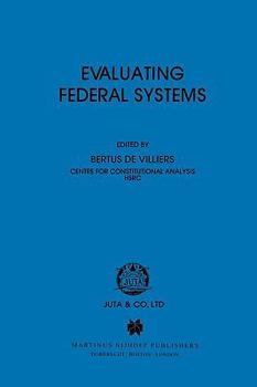 Paperback Evaluating Federal Systems Book