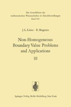 Paperback Non-Homogeneous Boundary Value Problems and Applications: Volume III Book