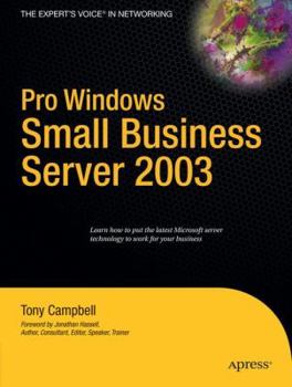 Paperback Pro Windows Small Business Server 2003 Book