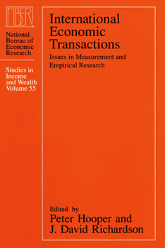 Hardcover International Economic Transactions: Issues in Measurement and Empirical Research Volume 55 Book