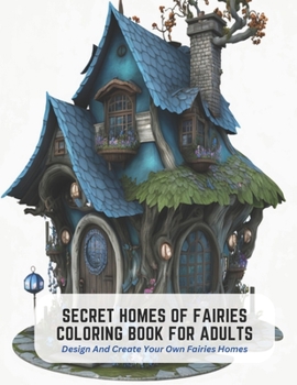 Secret Homes of Fairies Coloring Book for Adults: Design And Create Your Own Fairies Homes