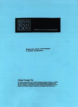 Paperback Enhancing Human Performance: Background Papers, Stress Management Book