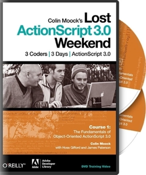 DVD Colin Moocks Lost ActionScript 3.0 Weekend Course 1 Book