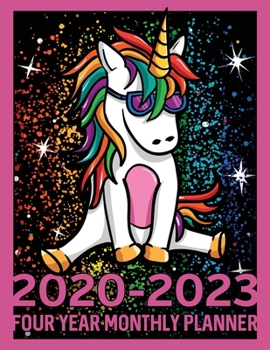 Paperback Magic Unicorn 2020 - 2023 Four Year Monthly Planner: Calendar, Notebook and More Book