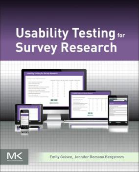 Paperback Usability Testing for Survey Research Book