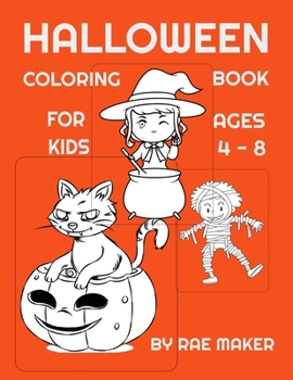 Paperback Halloween Coloring Book for Kids 4 - 8 Book