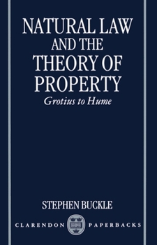 Paperback Natural Law and the Theory of Property Book