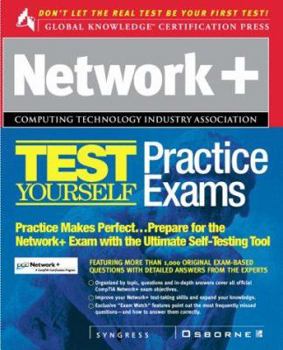 Paperback Network+ Certification Test Yourself Practice Exams Book