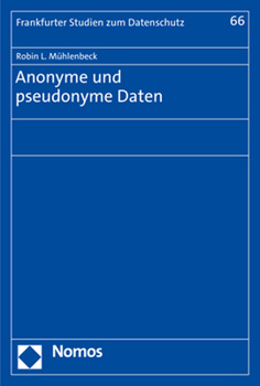 Paperback Anonyme Und Pseudonyme Daten [German] Book