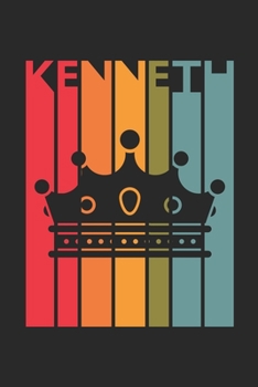 Kenneth: Vintage Custom Personalized Lined Name Notebook, Diary, Journal - Retro Birthday, Christmas Gifts for Son, Nephew, Brother, Dad, Father: ... Diary, 110 page, Lined, 6x9 (15.2 x 22.9 cm)