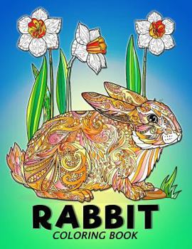 Paperback Rabbit Coloring Book: Animal Stress-relief Coloring Book For Adults and Grown-ups Book