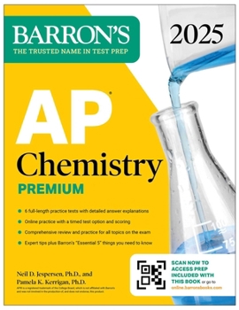 Paperback AP Chemistry Premium, 2025: Prep Book with 6 Practice Tests + Comprehensive Review + Online Practice Book