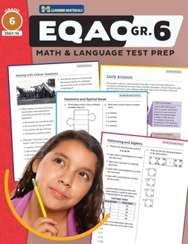 Paperback EQAO Grade 6 Math & Language Test Prep! Book