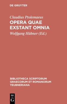 Hardcover Opera Quae Exstant Omnia: Vol III/Fasc 1: Apotelesmatica [Greek, Ancient (To 1453)] Book