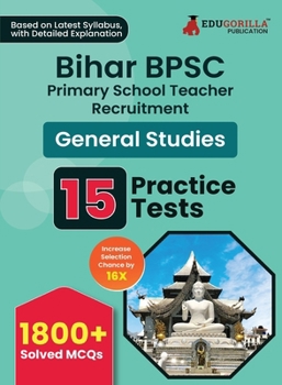 Paperback Bihar BPSC Primary School Teacher - General Studies Book 2023 (English Edition) - 10 Practise Mock Tests with Free Access to Online Tests Book