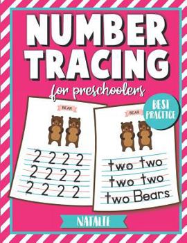 Paperback Number Tracing for Preschoolers: Number Writing Practice Easy to Learn and Follow with Letters Tracing Book