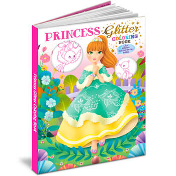 Paperback Princess Glitter coloring Book