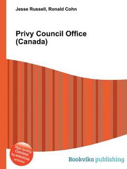 Paperback Privy Council Office (Canada) Book