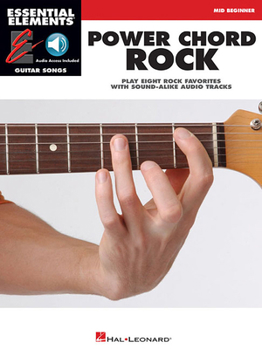 Paperback Power Chord Rock: Essential Elements Guitar Songs Book/Online Audio [With CD (Audio)] Book