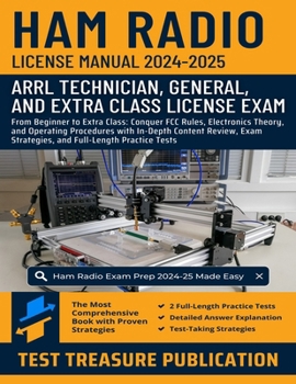 Paperback Ham Radio License Manual 2024-2025: From Beginner to Extra Class: Conquer FCC Rules, Electronics Theory, and Operating Procedures with In-Depth Conten Book