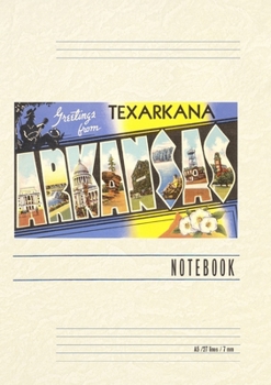 Paperback Vintage Lined Notebook Greetings from Texarkana Book