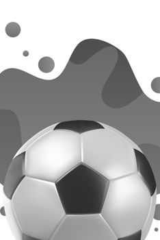 Paperback Composition Notebook: Soccer Ball Blank Lined Notebook Journal Diary 6x9 Book