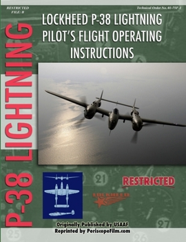 Paperback Lockheed P-38 Lightning Pilot's Flight Manual Book