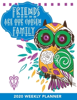 2020 Friendship Weekly Planner dated with to do notes: Owl Appreciation dated calendar with to do list & monthly friendship quotes
