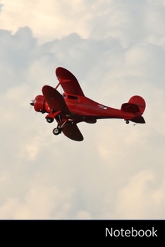 Notebook: 110 Seiten, liniert. Flugzeug Notizbuch / persönliches Tagebuch / Schreibheft / Logbuch / Planer / Vokabelheft / Notizen - 6 x 9 Zoll (15,24 ... Seiten mit Datumslinie, glänzendes Cover.