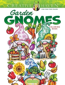 Paperback Creative Haven Garden Gnomes Coloring Book