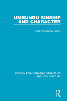 Paperback Umbundu Kinship and Character Book